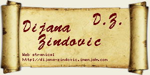 Dijana Zindović vizit kartica